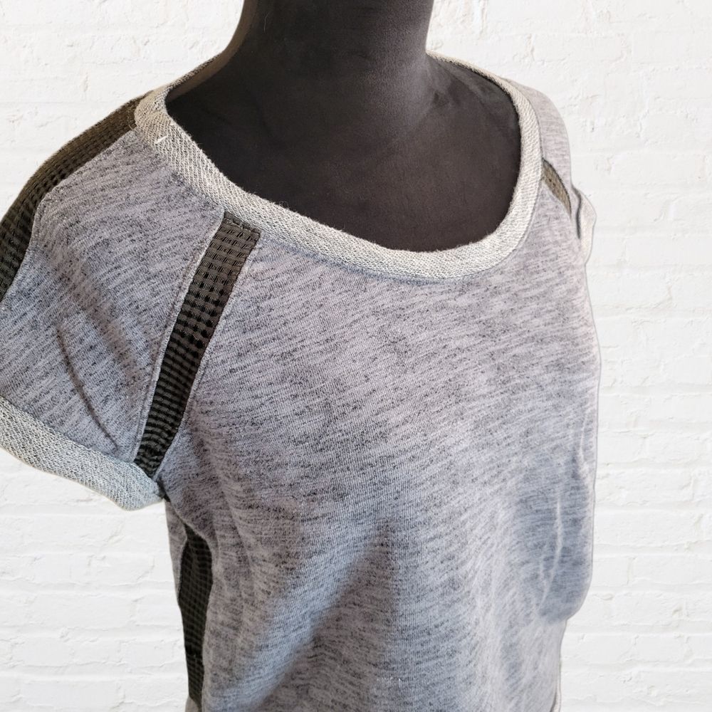 Converse Heather Gray Top Black Mesh Medium